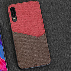 Coque Ultra Fine Silicone Souple Housse Etui 360 Degres Avant et Arriere M01 pour Huawei P30 Rouge