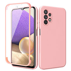 Coque Ultra Fine Silicone Souple Housse Etui 360 Degres Avant et Arriere MJ1 pour Samsung Galaxy M32 5G Rose