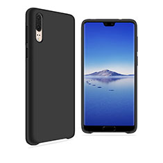 Coque Ultra Fine Silicone Souple Housse Etui 360 Degres Avant et Arriere pour Huawei P20 Noir