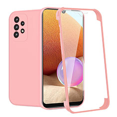 Coque Ultra Fine Silicone Souple Housse Etui 360 Degres Avant et Arriere pour Samsung Galaxy A32 5G Rose