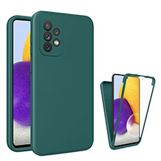 Coque Ultra Fine Silicone Souple Housse Etui 360 Degres Avant et Arriere pour Samsung Galaxy A72 5G Vert