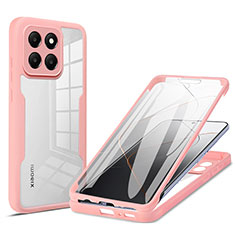 Coque Ultra Fine Silicone Souple Housse Etui 360 Degres Avant et Arriere pour Xiaomi Mi 14 5G Rose