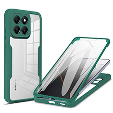 Coque Ultra Fine Silicone Souple Housse Etui 360 Degres Avant et Arriere pour Xiaomi Mi 14 5G Vert