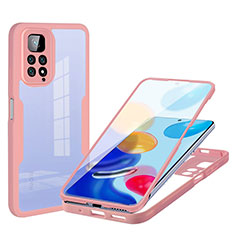 Coque Ultra Fine Silicone Souple Housse Etui 360 Degres Avant et Arriere pour Xiaomi Redmi Note 11 4G (2022) Rose