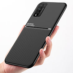 Coque Ultra Fine Silicone Souple Housse Etui avec Aimante Magnetique D01 pour Huawei Honor 10X Lite Noir