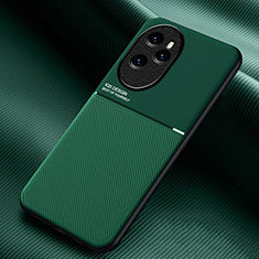 Coque Ultra Fine Silicone Souple Housse Etui avec Aimante Magnetique pour Huawei Honor 100 Pro 5G Vert