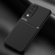 Coque Ultra Fine Silicone Souple Housse Etui avec Aimante Magnetique pour Huawei Honor 90 5G Noir