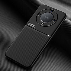 Coque Ultra Fine Silicone Souple Housse Etui avec Aimante Magnetique pour Huawei Honor X9a 5G Noir