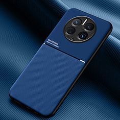 Coque Ultra Fine Silicone Souple Housse Etui avec Aimante Magnetique pour Huawei Mate 50 Pro Bleu