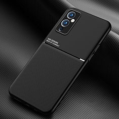 Coque Ultra Fine Silicone Souple Housse Etui avec Aimante Magnetique pour OnePlus 9 5G Noir