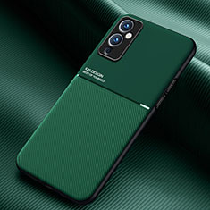 Coque Ultra Fine Silicone Souple Housse Etui avec Aimante Magnetique pour OnePlus 9 5G Vert