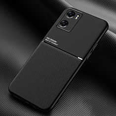 Coque Ultra Fine Silicone Souple Housse Etui avec Aimante Magnetique pour Oppo A57e Noir