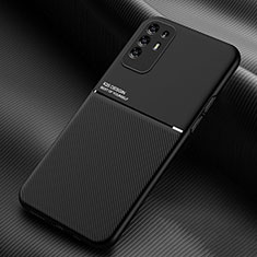 Coque Ultra Fine Silicone Souple Housse Etui avec Aimante Magnetique pour Oppo A94 5G Noir