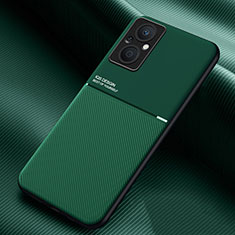 Coque Ultra Fine Silicone Souple Housse Etui avec Aimante Magnetique pour Oppo A96 5G Vert