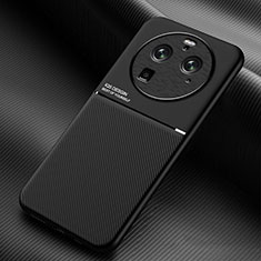 Coque Ultra Fine Silicone Souple Housse Etui avec Aimante Magnetique pour Oppo Find X6 Pro 5G Noir