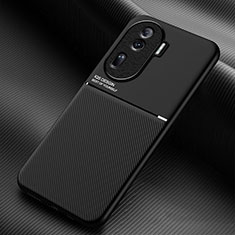 Coque Ultra Fine Silicone Souple Housse Etui avec Aimante Magnetique pour Oppo Reno11 Pro 5G Noir