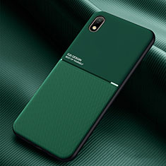 Coque Ultra Fine Silicone Souple Housse Etui avec Aimante Magnetique pour Samsung Galaxy A01 Core Vert