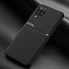 Coque Ultra Fine Silicone Souple Housse Etui avec Aimante Magnetique pour Samsung Galaxy A12 Nacho Noir