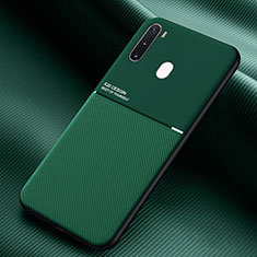 Coque Ultra Fine Silicone Souple Housse Etui avec Aimante Magnetique pour Samsung Galaxy A21 European Vert