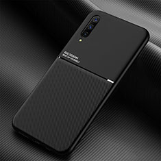 Coque Ultra Fine Silicone Souple Housse Etui avec Aimante Magnetique pour Samsung Galaxy A70S Noir