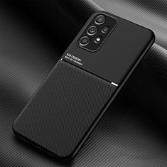 Coque Ultra Fine Silicone Souple Housse Etui avec Aimante Magnetique pour Samsung Galaxy A73 5G Noir