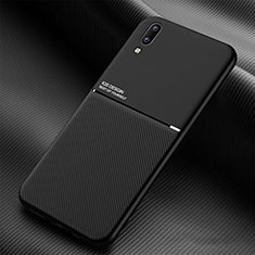 Coque Ultra Fine Silicone Souple Housse Etui avec Aimante Magnetique pour Samsung Galaxy M02 Noir