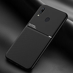 Coque Ultra Fine Silicone Souple Housse Etui avec Aimante Magnetique pour Samsung Galaxy M10S Noir