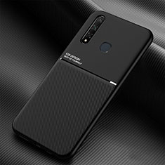 Coque Ultra Fine Silicone Souple Housse Etui avec Aimante Magnetique pour Vivo iQOO U3 4G Noir