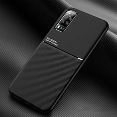 Coque Ultra Fine Silicone Souple Housse Etui avec Aimante Magnetique pour Vivo Y31 (2021) Noir