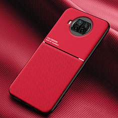 Coque Ultra Fine Silicone Souple Housse Etui avec Aimante Magnetique pour Xiaomi Mi 10i 5G Rouge