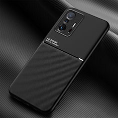 Coque Ultra Fine Silicone Souple Housse Etui avec Aimante Magnetique pour Xiaomi Mi 11T Pro 5G Noir