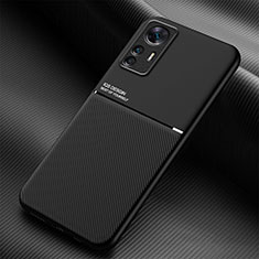 Coque Ultra Fine Silicone Souple Housse Etui avec Aimante Magnetique pour Xiaomi Mi 12T 5G Noir