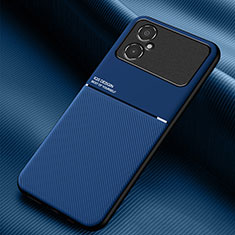 Coque Ultra Fine Silicone Souple Housse Etui avec Aimante Magnetique pour Xiaomi Poco M4 5G Bleu