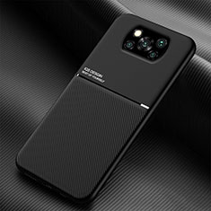 Coque Ultra Fine Silicone Souple Housse Etui avec Aimante Magnetique pour Xiaomi Poco X3 NFC Noir