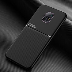 Coque Ultra Fine Silicone Souple Housse Etui avec Aimante Magnetique pour Xiaomi Redmi 10X 5G Noir