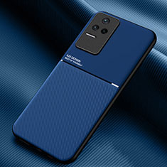 Coque Ultra Fine Silicone Souple Housse Etui avec Aimante Magnetique pour Xiaomi Redmi K40S 5G Bleu