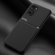 Coque Ultra Fine Silicone Souple Housse Etui avec Aimante Magnetique pour Xiaomi Redmi Note 11 SE India 4G Noir