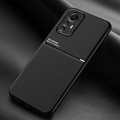 Coque Ultra Fine Silicone Souple Housse Etui avec Aimante Magnetique pour Xiaomi Redmi Note 12S Noir