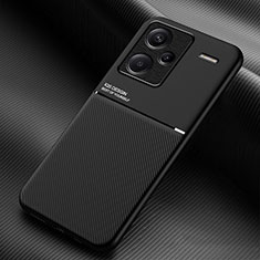 Coque Ultra Fine Silicone Souple Housse Etui avec Aimante Magnetique pour Xiaomi Redmi Note 13 Pro+ Plus 5G Noir