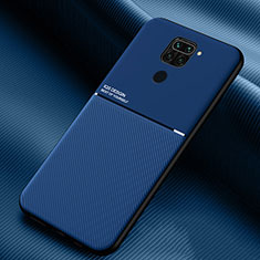 Coque Ultra Fine Silicone Souple Housse Etui avec Aimante Magnetique pour Xiaomi Redmi Note 9 Bleu