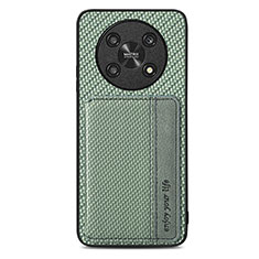 Coque Ultra Fine Silicone Souple Housse Etui avec Aimante Magnetique S01D pour Huawei Honor X9 5G Vert