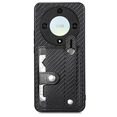 Coque Ultra Fine Silicone Souple Housse Etui avec Aimante Magnetique S01D pour Huawei Honor X9a 5G Noir