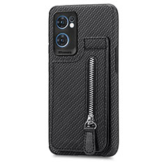 Coque Ultra Fine Silicone Souple Housse Etui avec Aimante Magnetique S01D pour OnePlus Nord CE 2 5G Noir