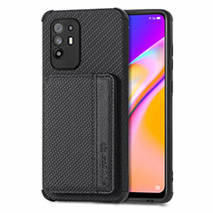 Coque Ultra Fine Silicone Souple Housse Etui avec Aimante Magnetique S01D pour Oppo A95 5G Noir