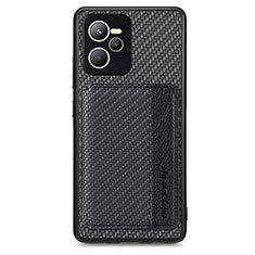 Coque Ultra Fine Silicone Souple Housse Etui avec Aimante Magnetique S01D pour Realme C35 Noir