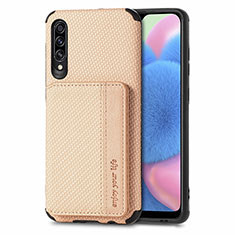 Coque Ultra Fine Silicone Souple Housse Etui avec Aimante Magnetique S01D pour Samsung Galaxy A30S Or