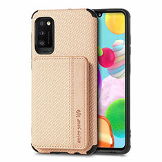 Coque Ultra Fine Silicone Souple Housse Etui avec Aimante Magnetique S01D pour Samsung Galaxy A41 Or