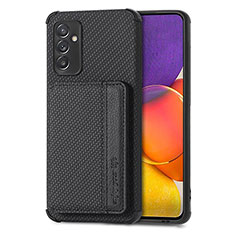 Coque Ultra Fine Silicone Souple Housse Etui avec Aimante Magnetique S01D pour Samsung Galaxy A54 5G Noir