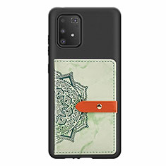 Coque Ultra Fine Silicone Souple Housse Etui avec Aimante Magnetique S01D pour Samsung Galaxy S10 Lite Vert