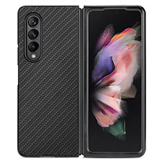 Coque Ultra Fine Silicone Souple Housse Etui avec Aimante Magnetique S01D pour Samsung Galaxy Z Fold4 5G Noir